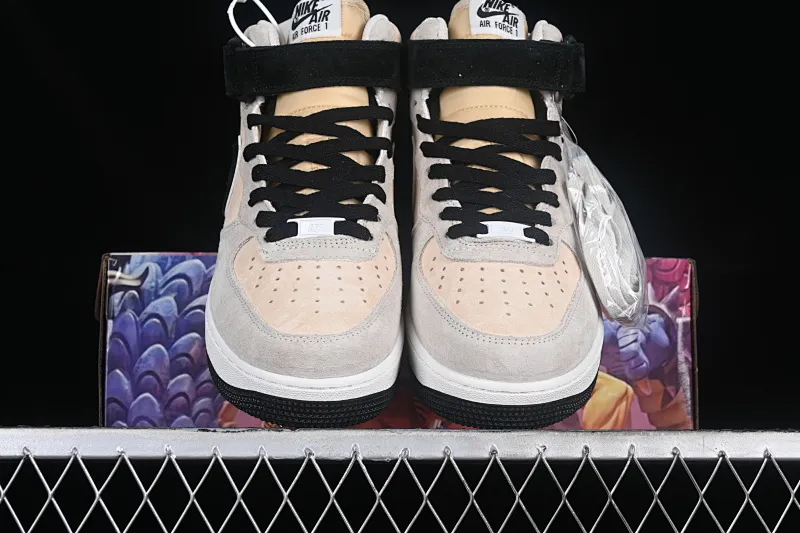 All categories Nk Air Force 1 Air Force series Nk Air Force 1 Mid Air Force mid-top Nk Air Force 1'07 Mid gray black Air Force One mid-top casual sneakers CG9908-106